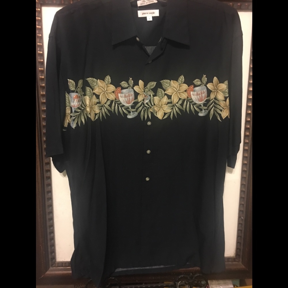 Pierre Cardin Hawaiian style shirt L